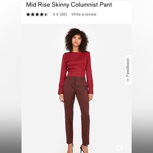 Express Columnist Skinny Mid Rise- Gray Size 0 Long